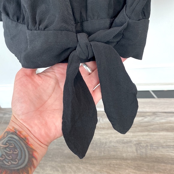 Madewell Silk Wrap Top - Picture 3 of 9